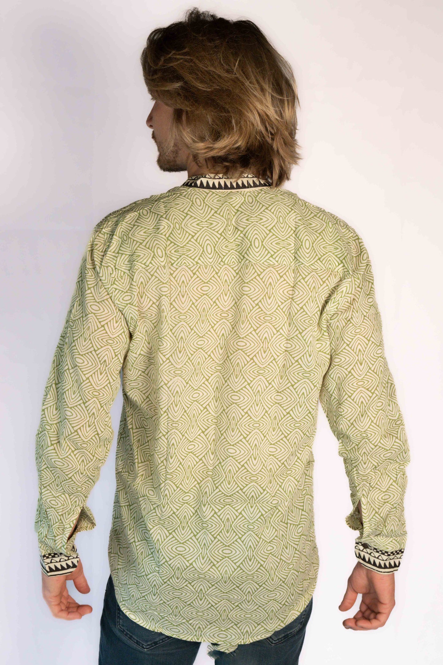 Block print cotton shirt