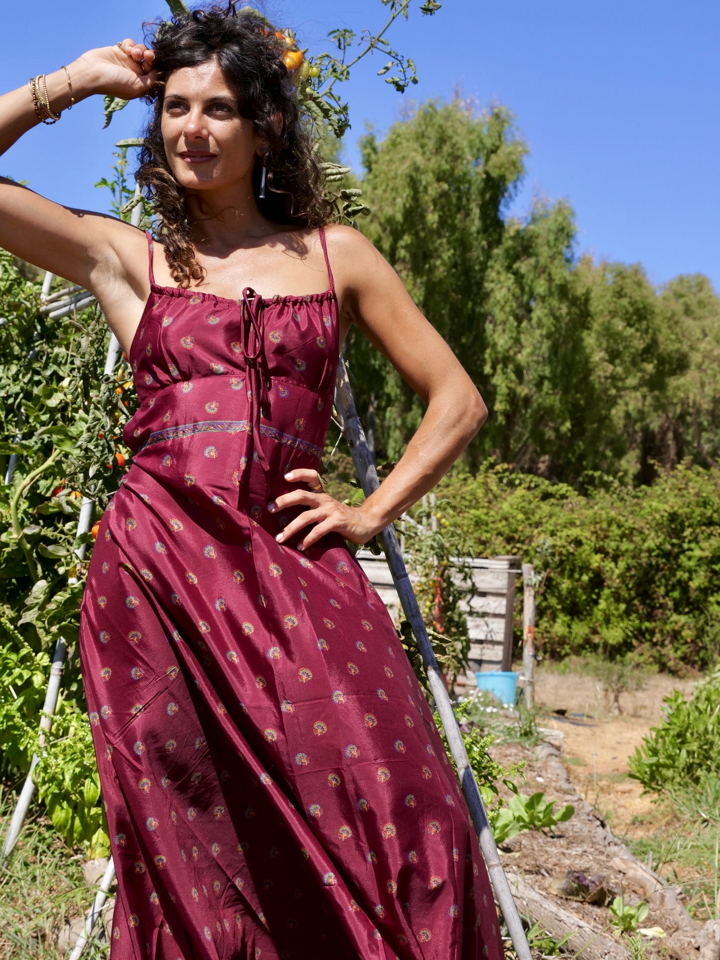Moon Dress Borgogne