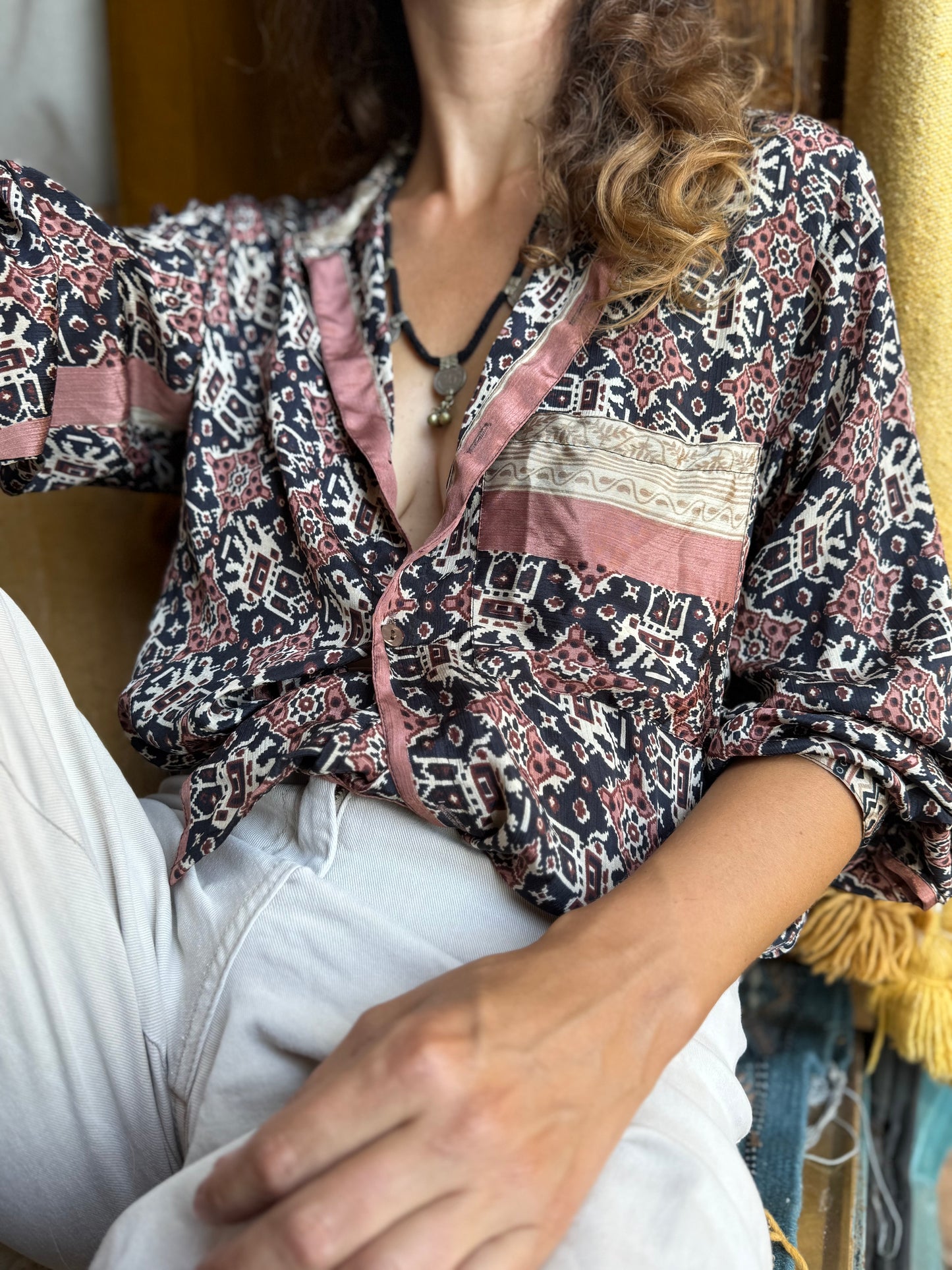 Camicia Pysa - seta indiana L