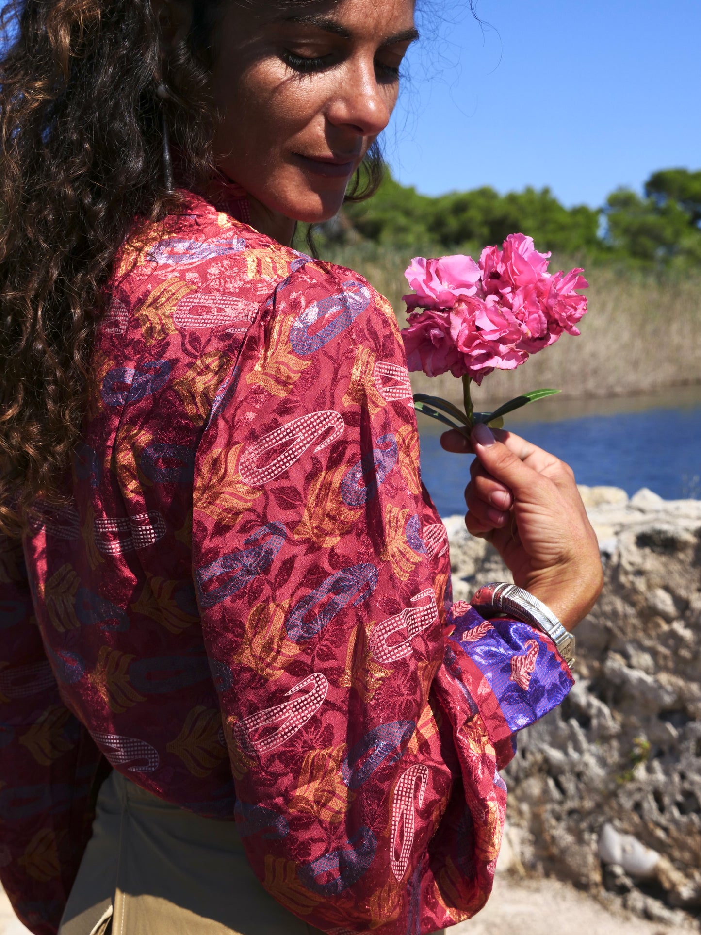 Camicia Flora Shine