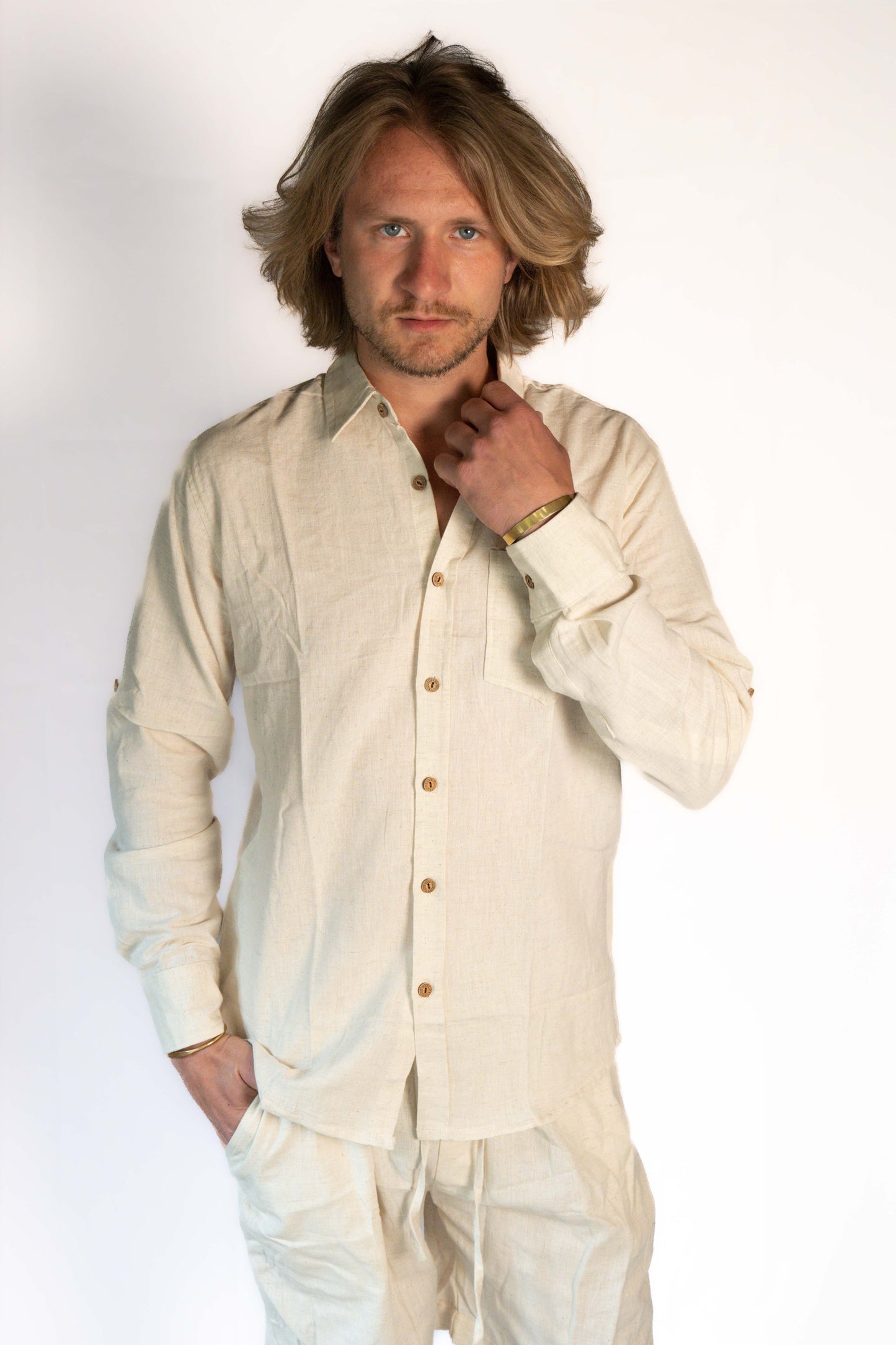 Camicia cotone flex