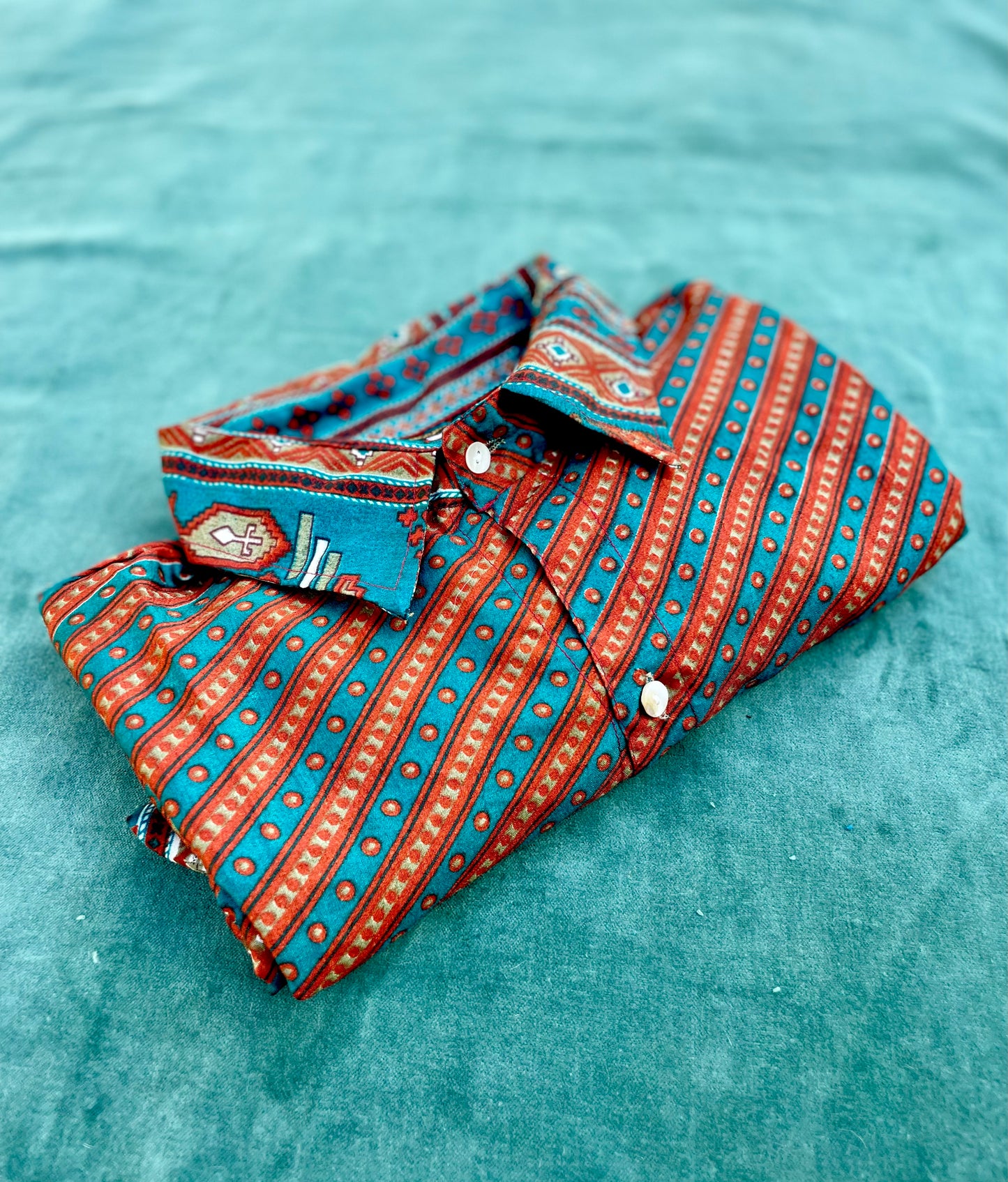Camicia Terra Cotta - seta indiana XL