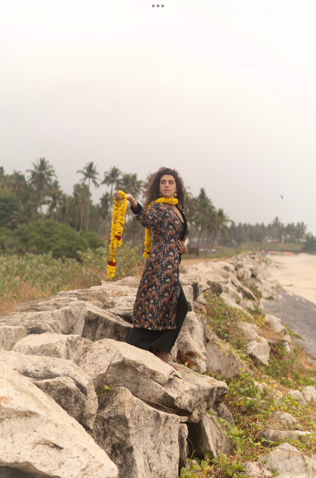 Kimono in Velluto - Black Tiger