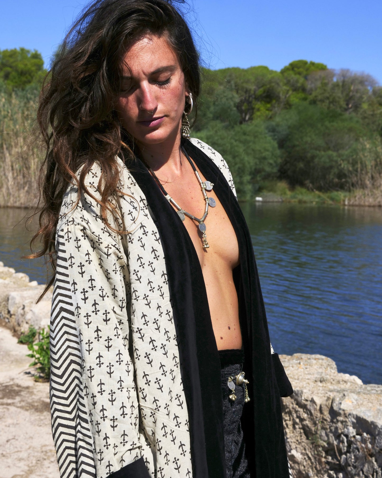 Kimono in Velluto - BlackCross
