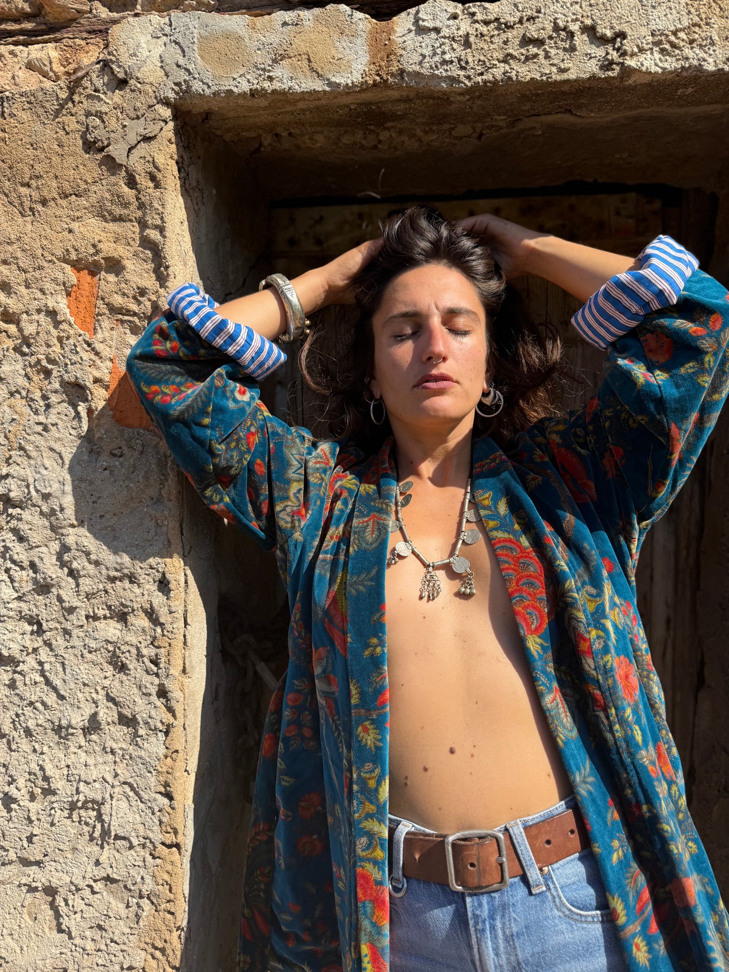 Kimono in Velluto - Tropico