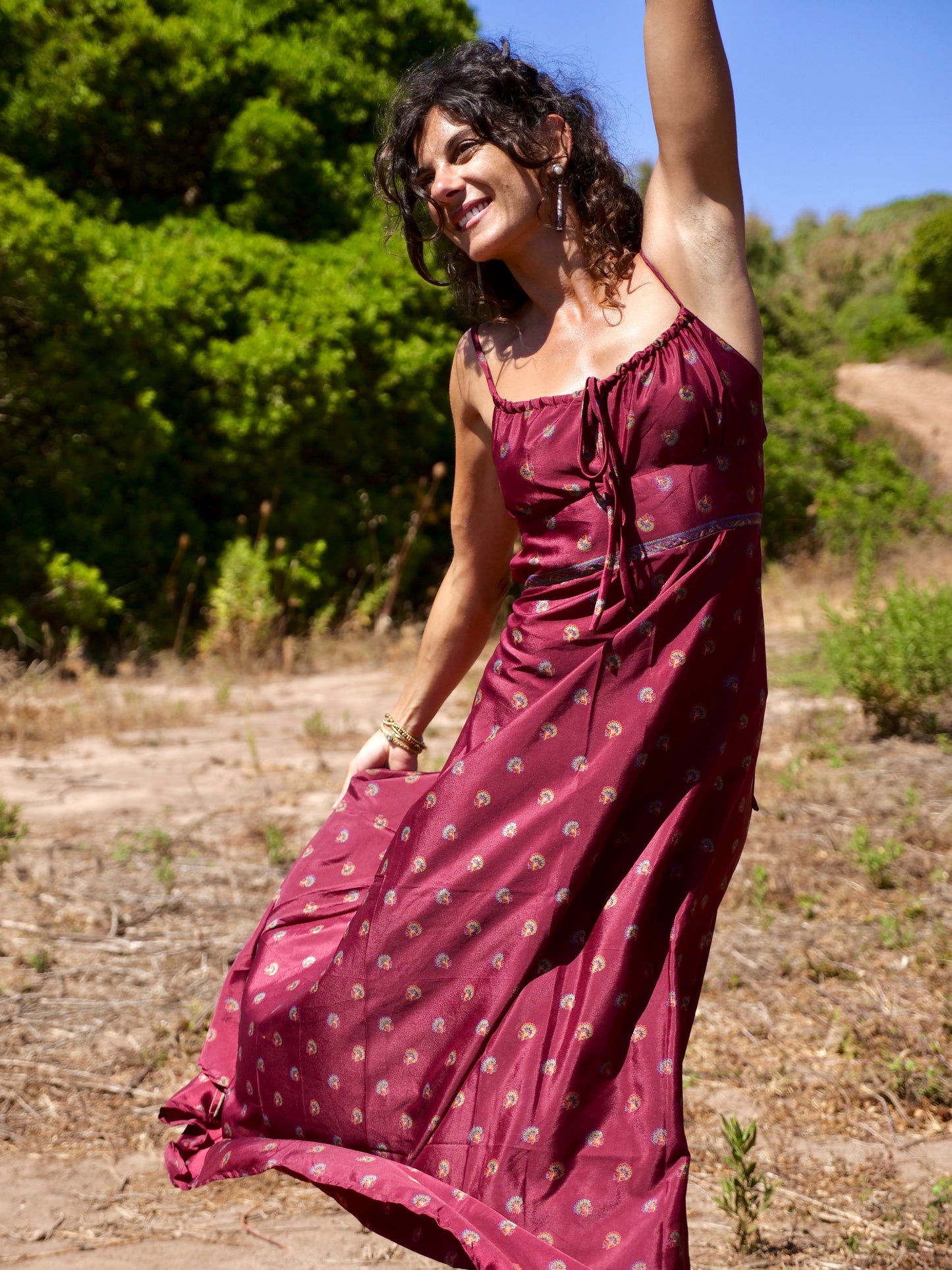Moon Dress Borgogne