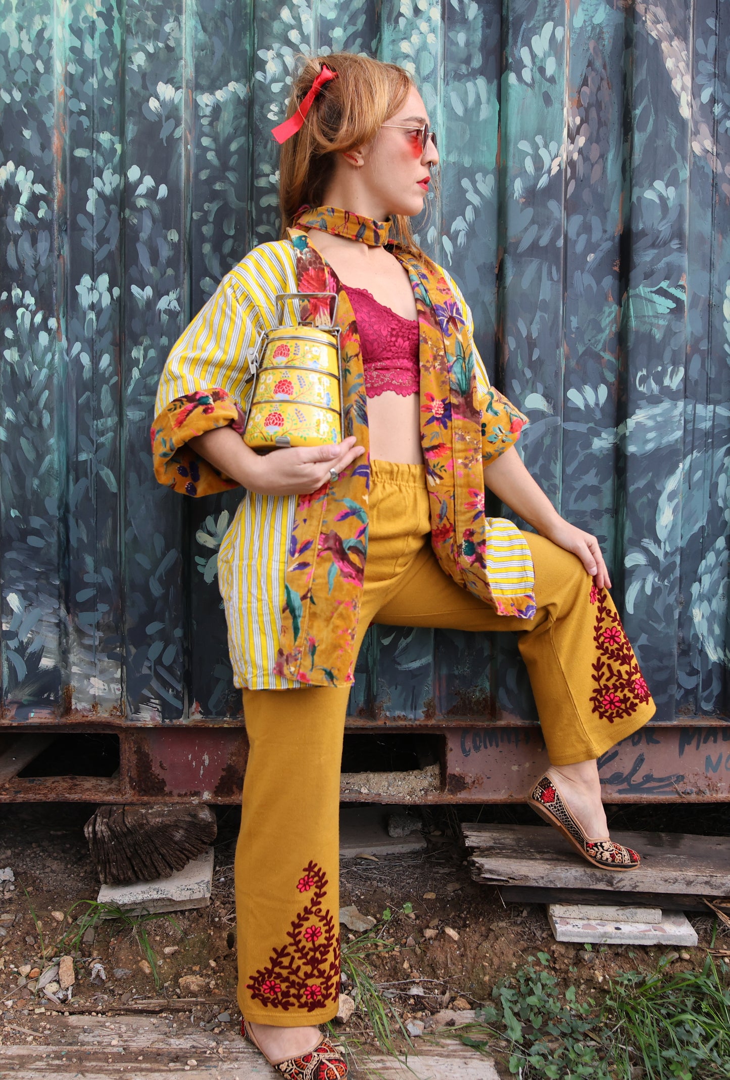 Kimono in Velluto - Tropico