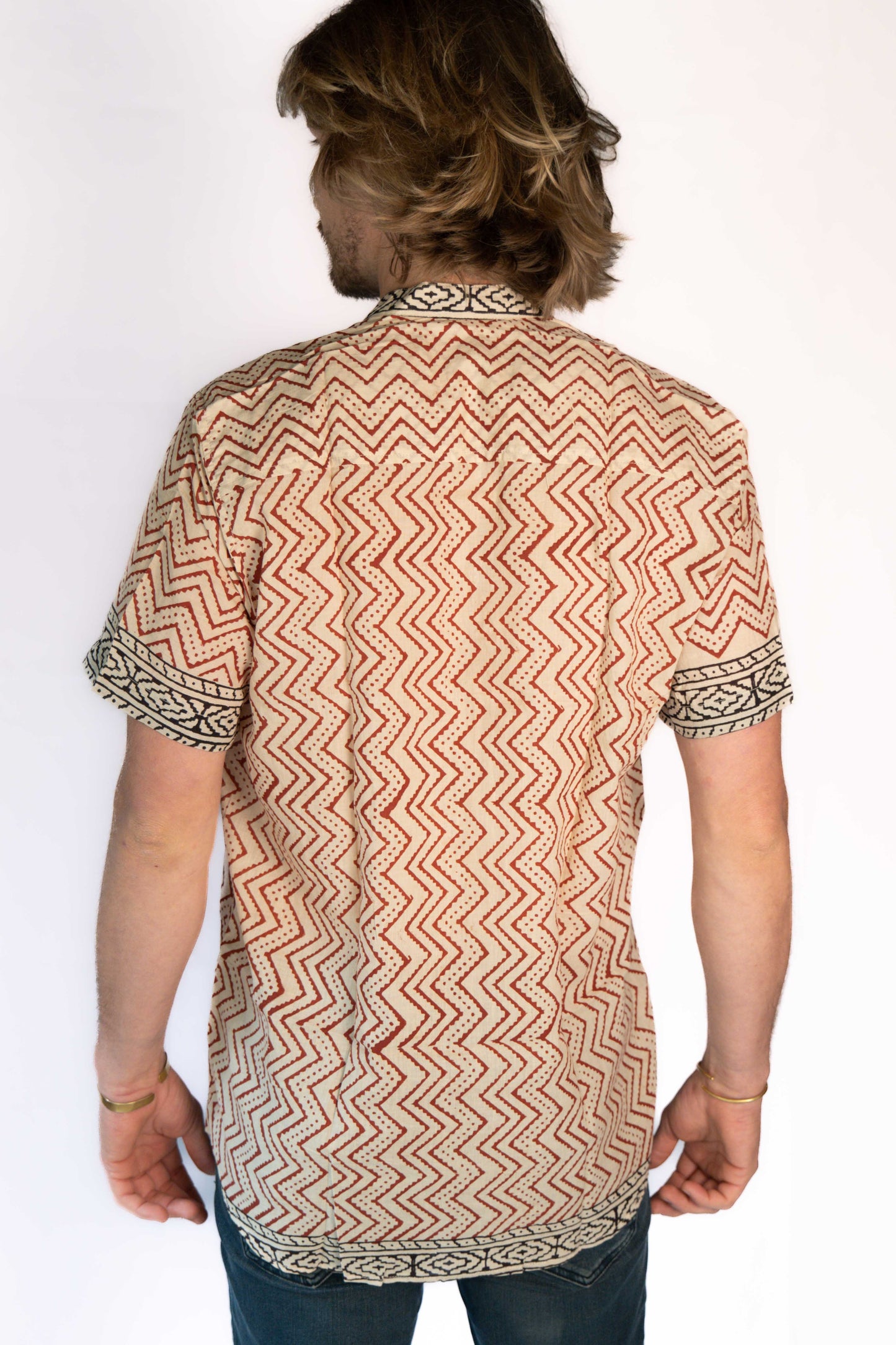 Block print cotton shirt
