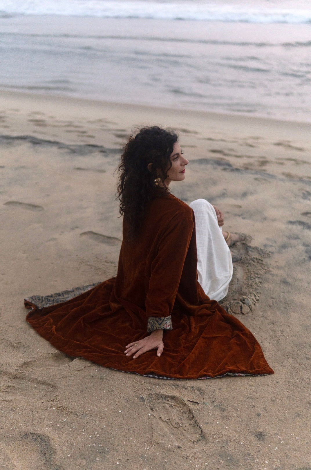 Kimono in Velluto - Cannella Stick