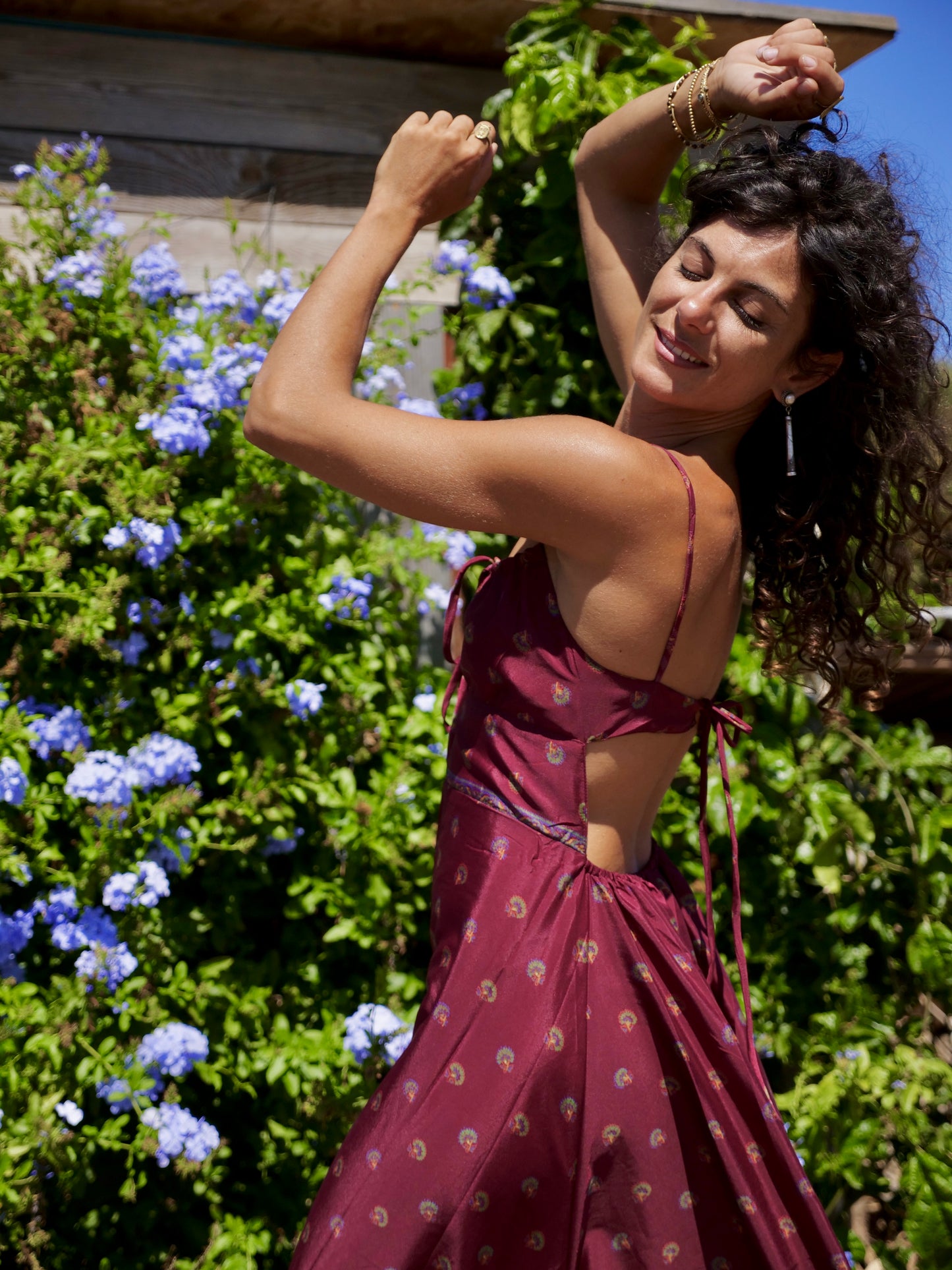 Moon Dress Borgogne