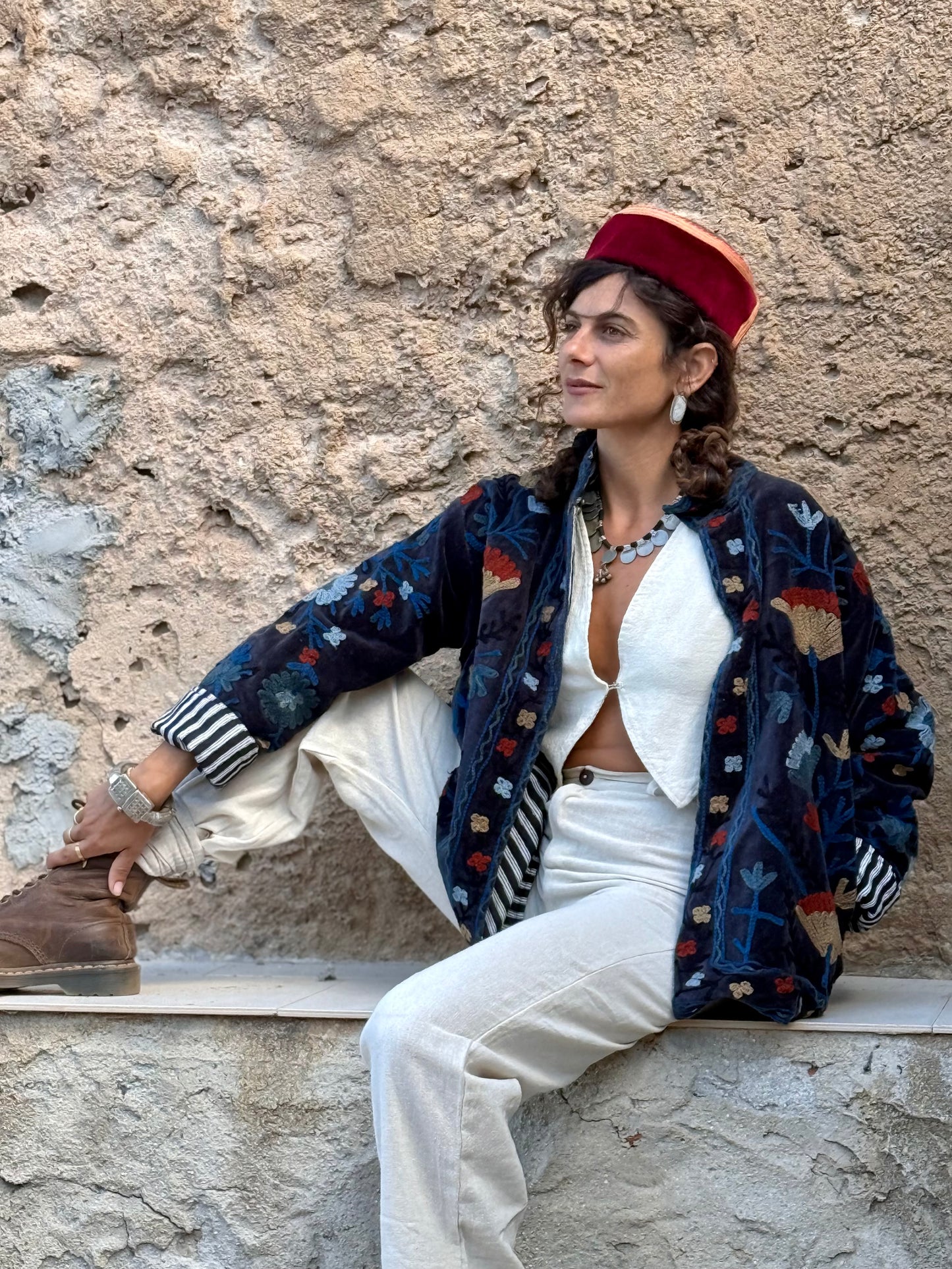 Set pantalone a palazzo e gilet