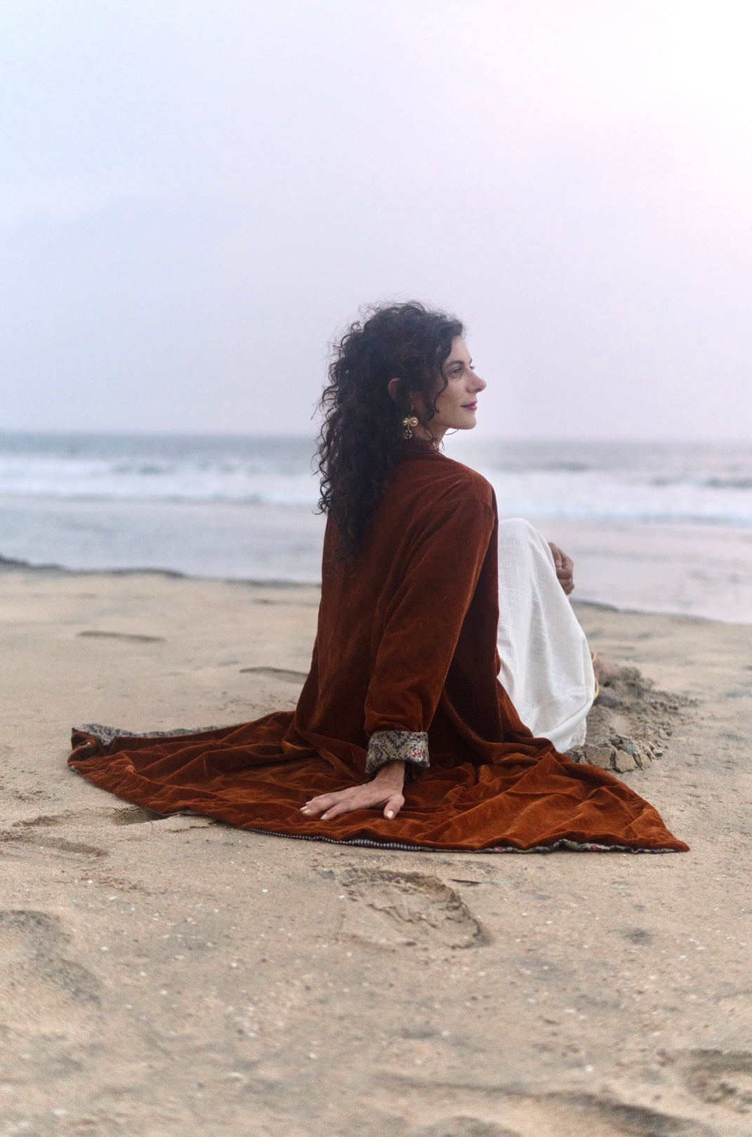 Kimono in Velluto - Cannella Stick
