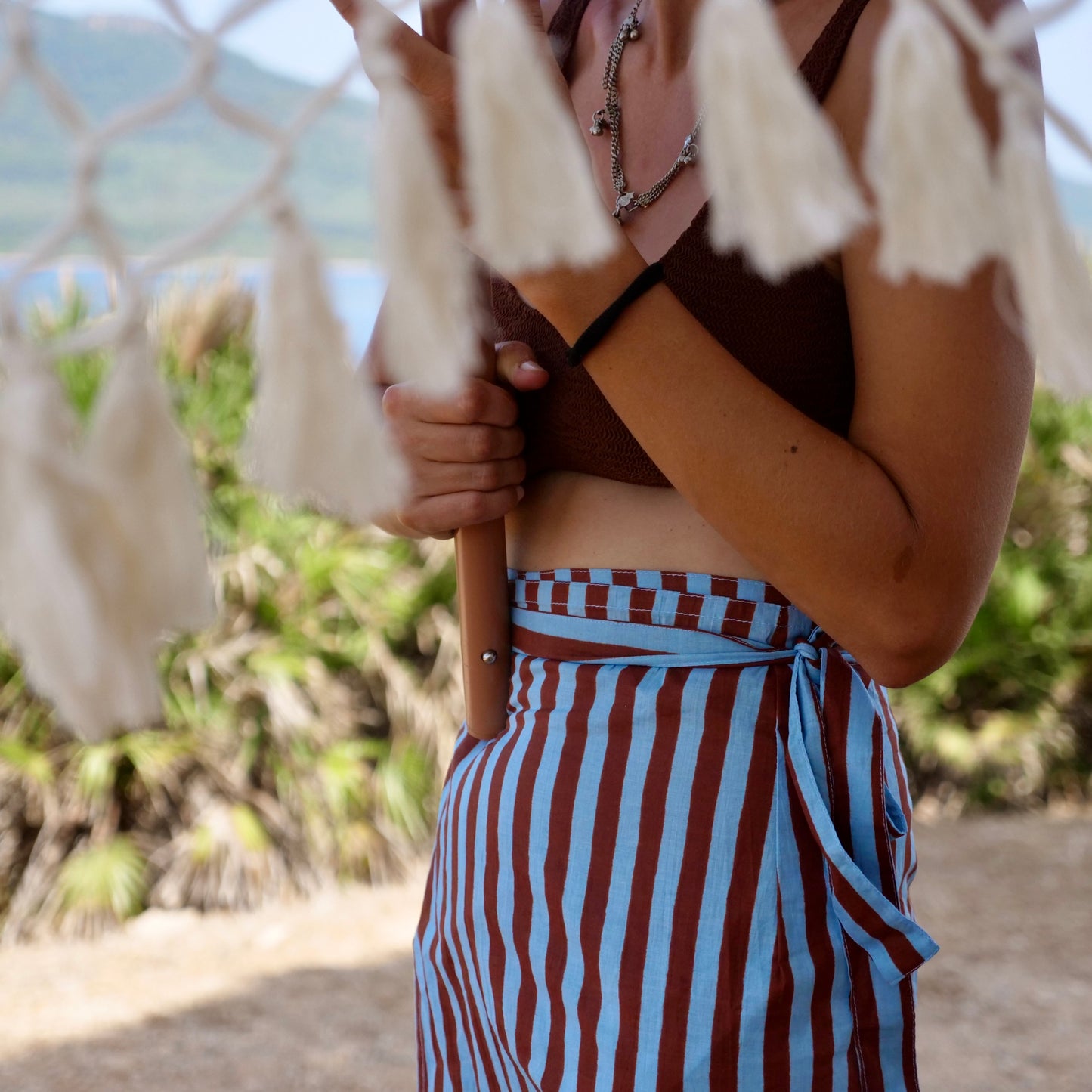 Gonna pareo Chocolate stripes
