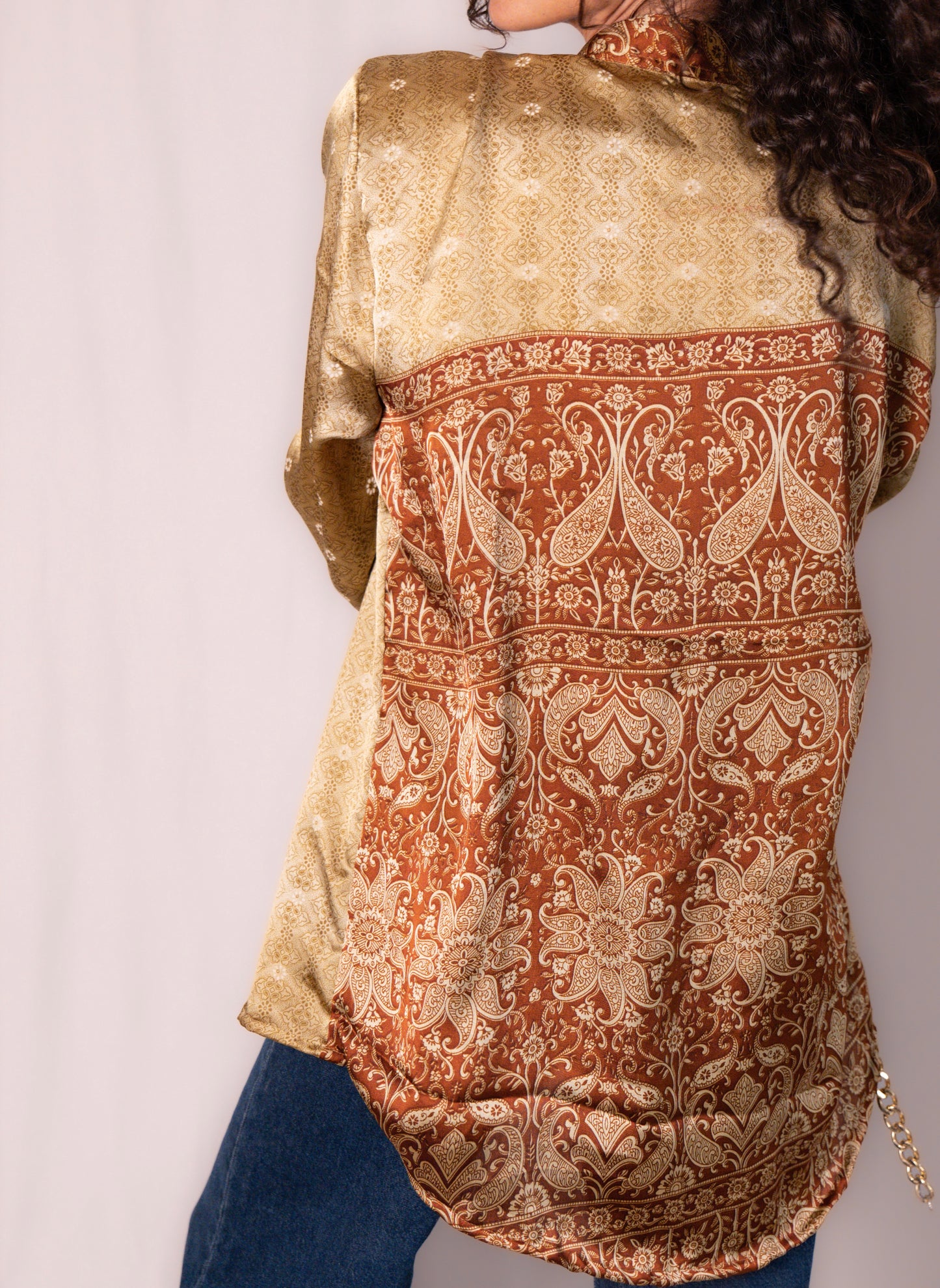 Camicia Golden - seta indiana L