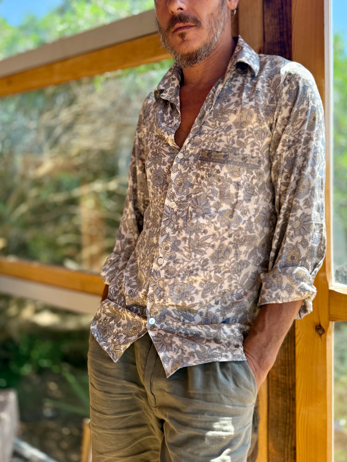 Camicia Saudí- seta indiana