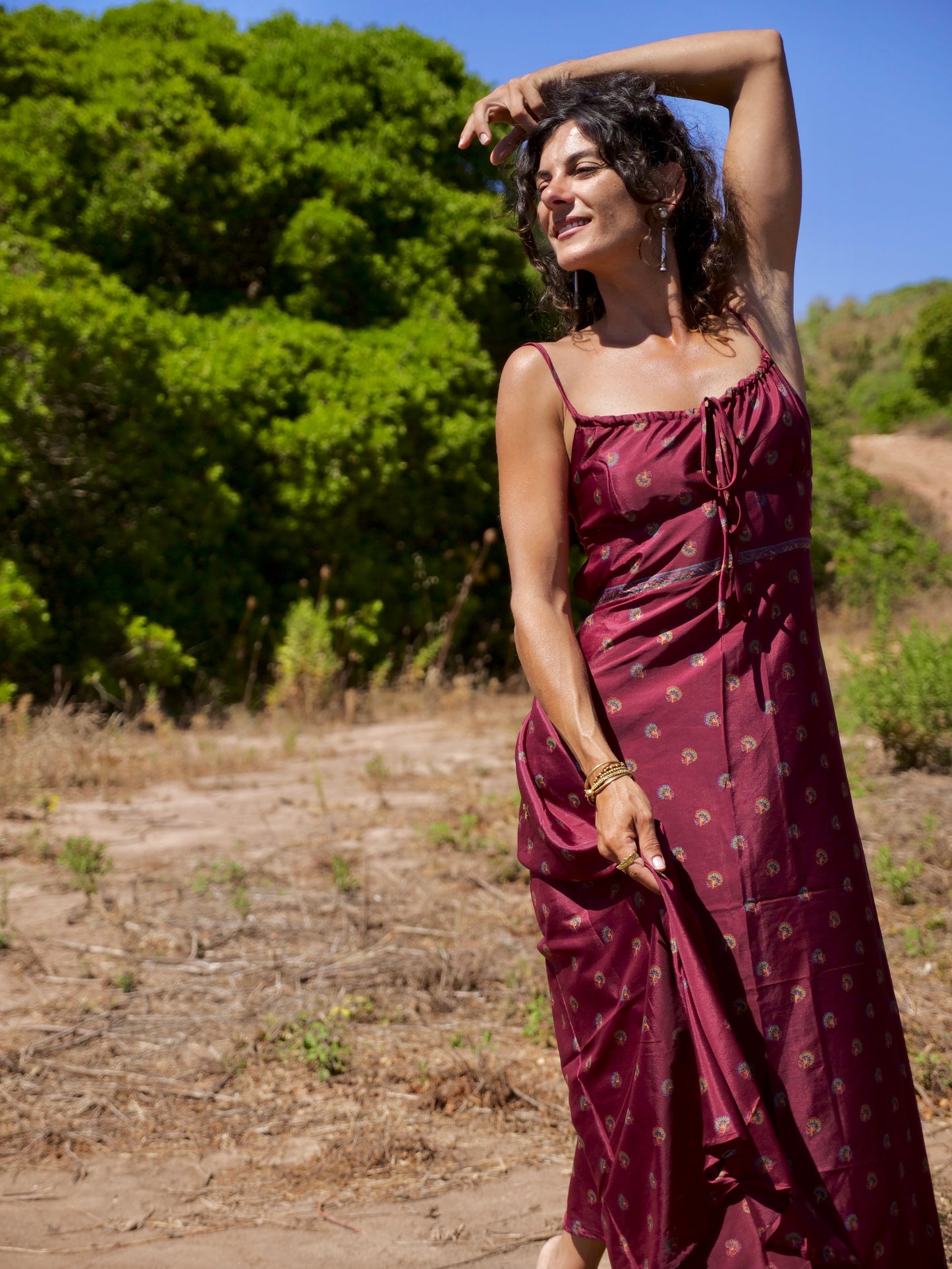 Moon Dress Borgogne