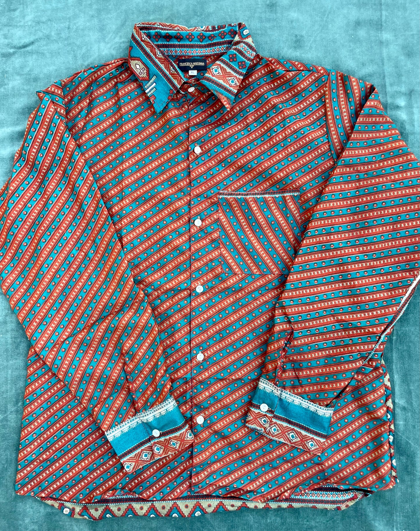 Camicia Terra Cotta - seta indiana XL