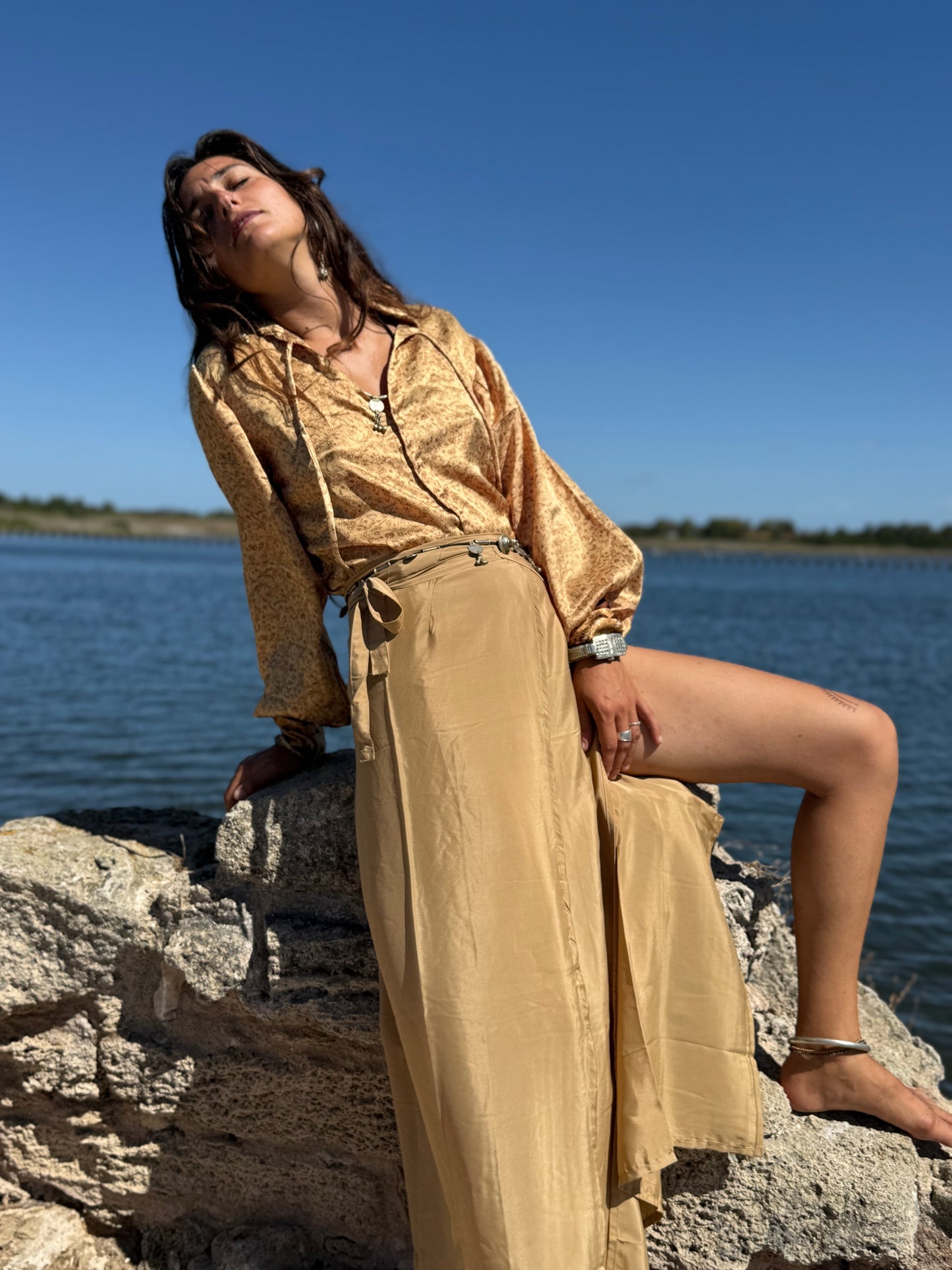 Camicia Flora Gold