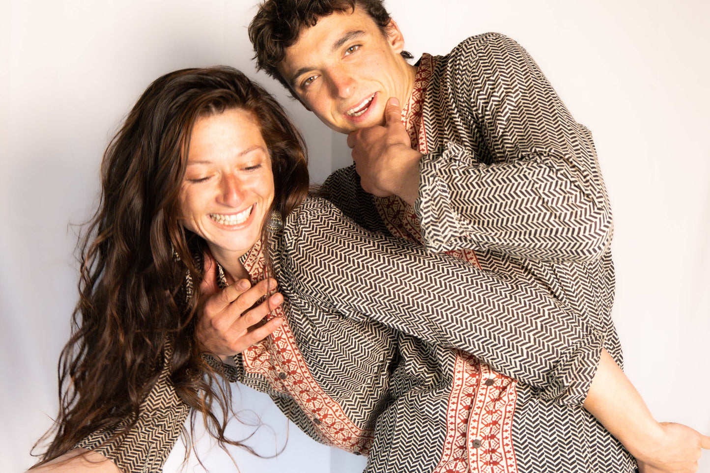 Block print cotton shirt