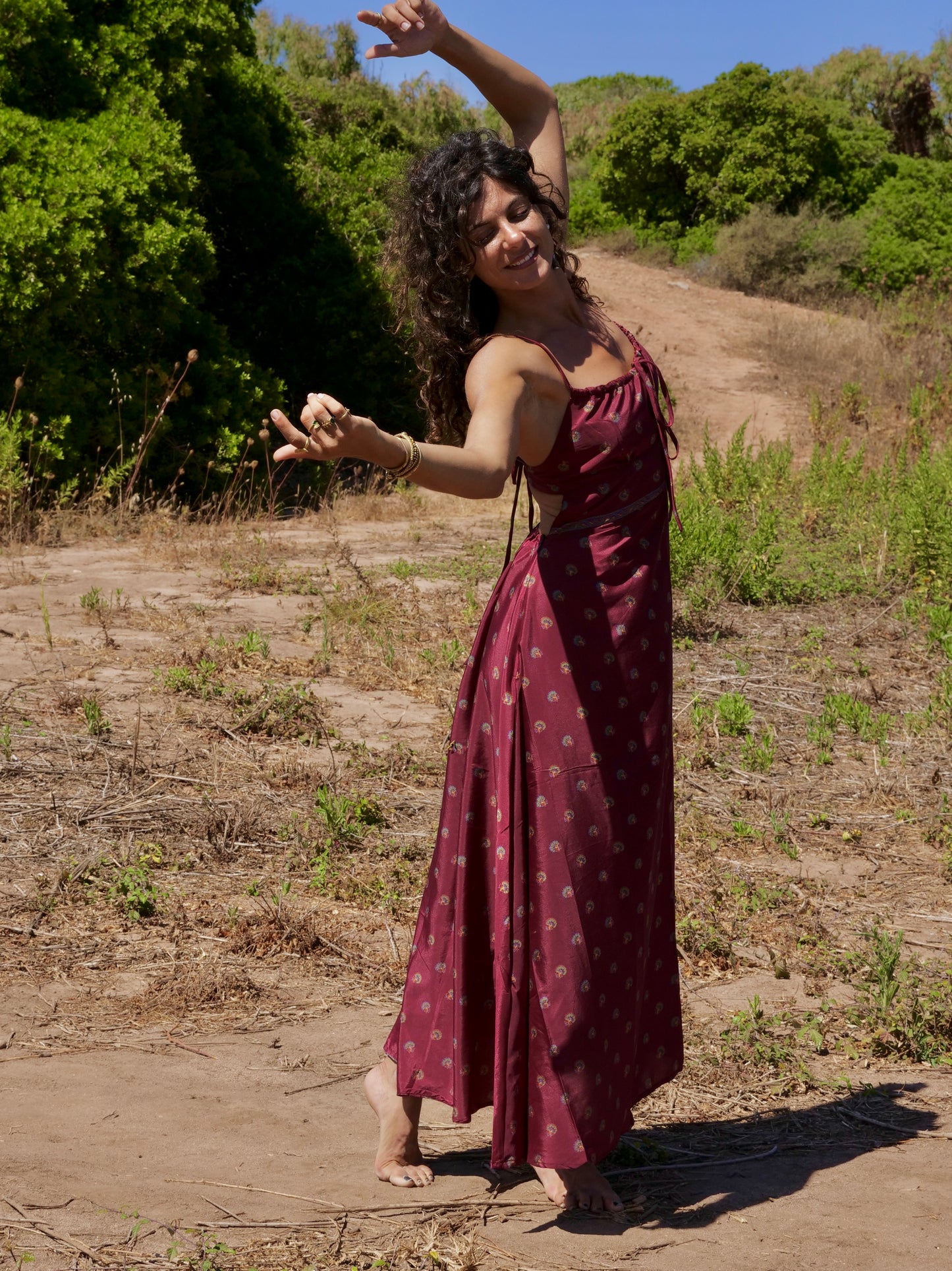 Moon Dress Borgogne
