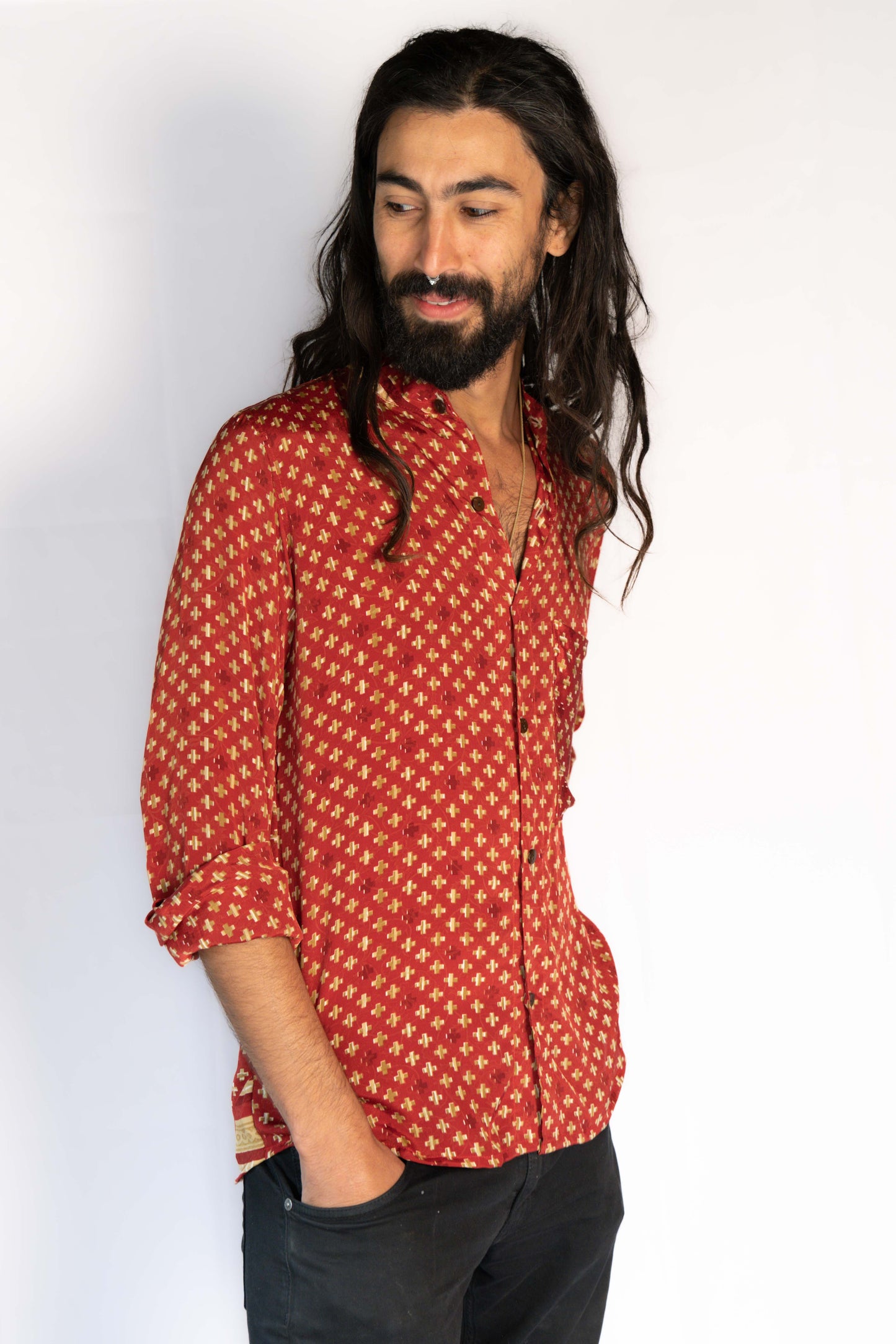 Indian silk shirt