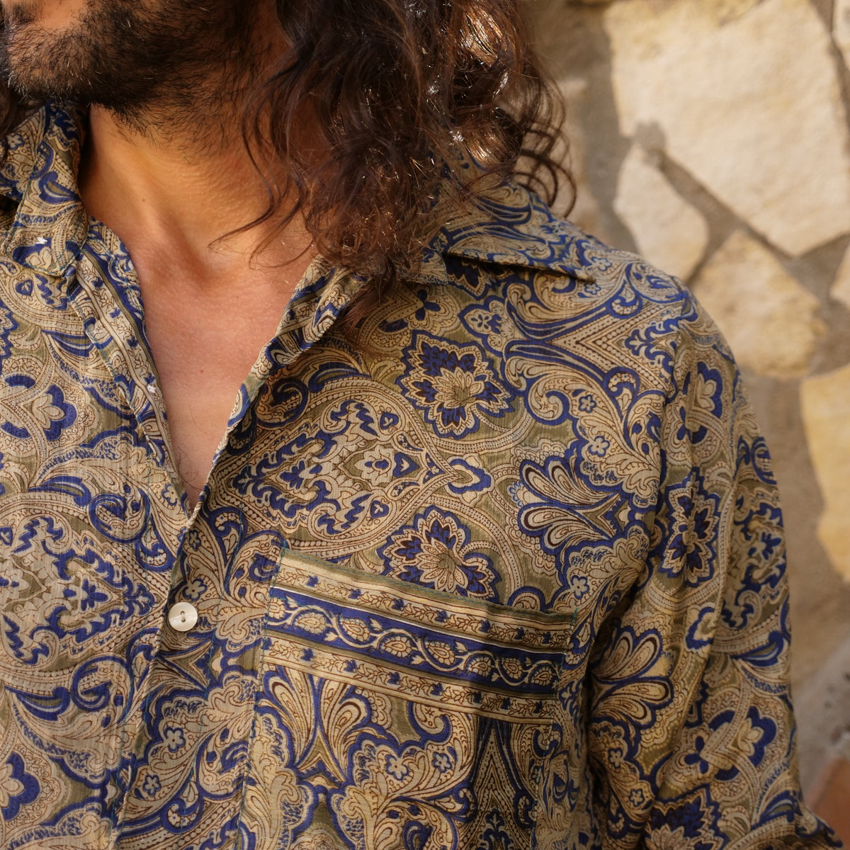 Camicia Paisley - seta indiana L