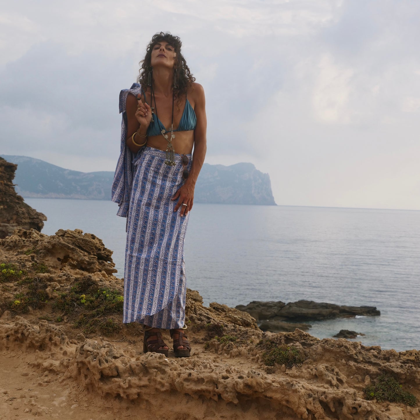 Blu stripes - Gonna pareo