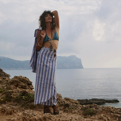 Blu stripes - Gonna pareo