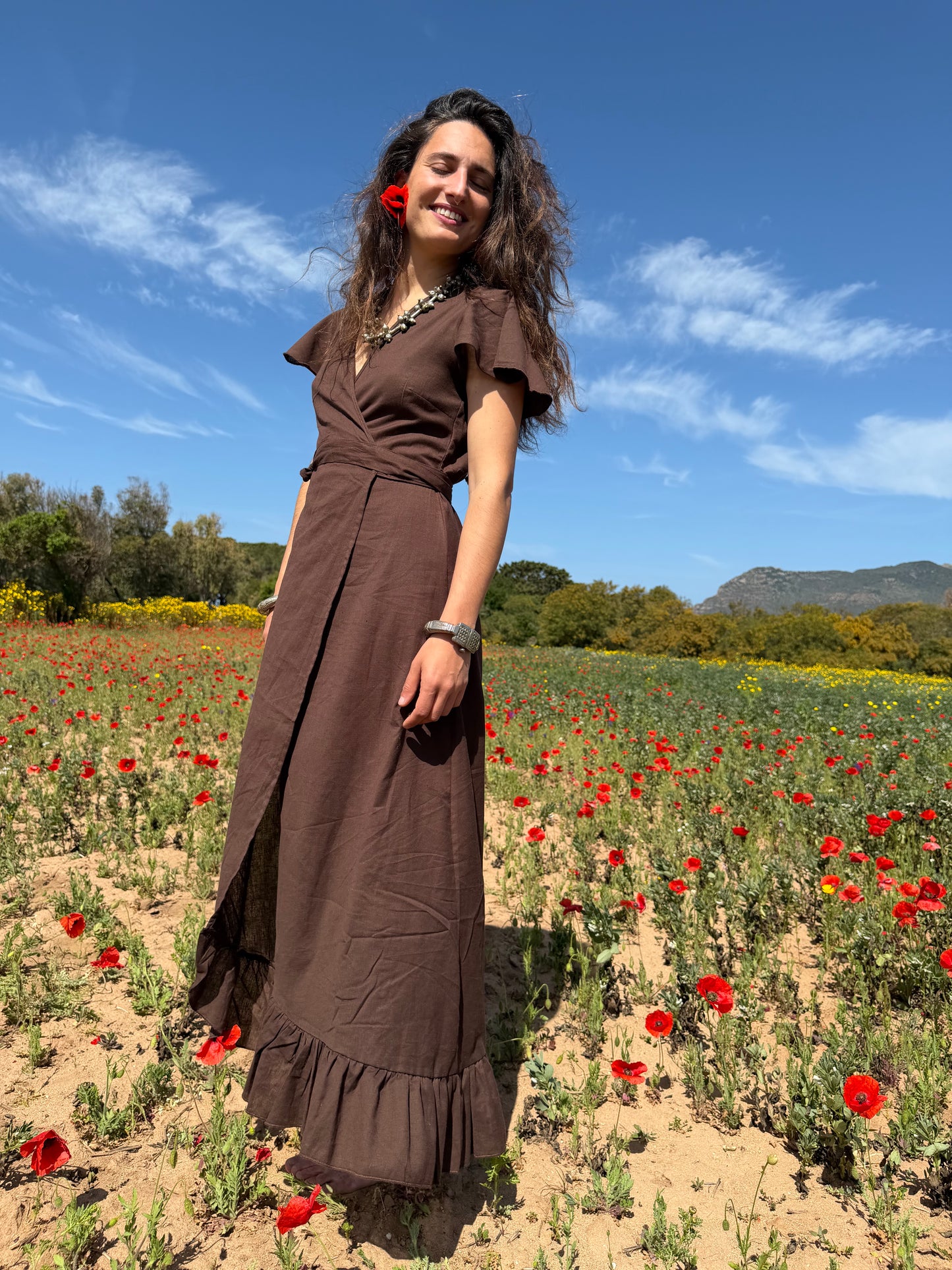 Chocolate Poppy Dress