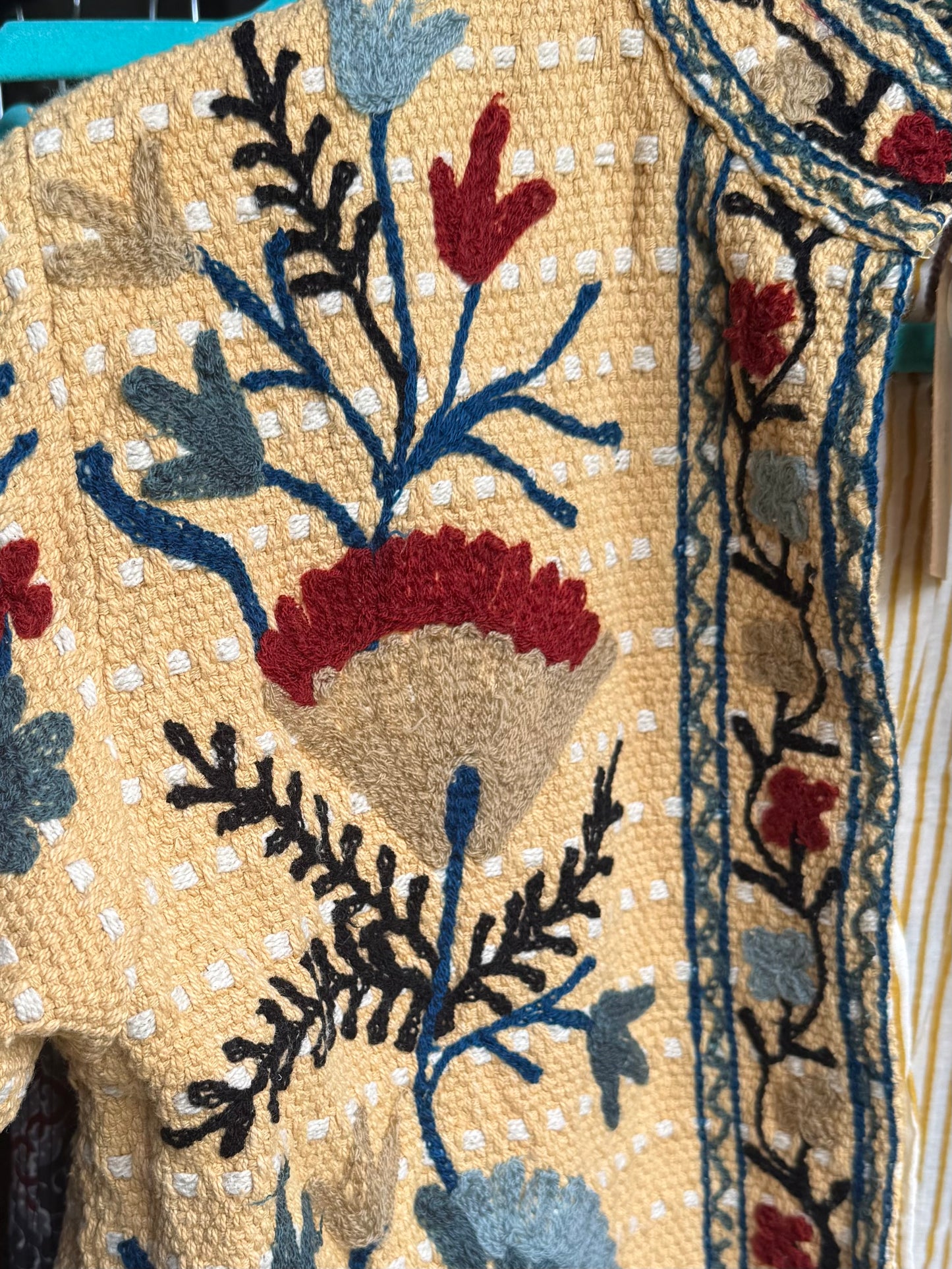 Giacca in velluto ricamato