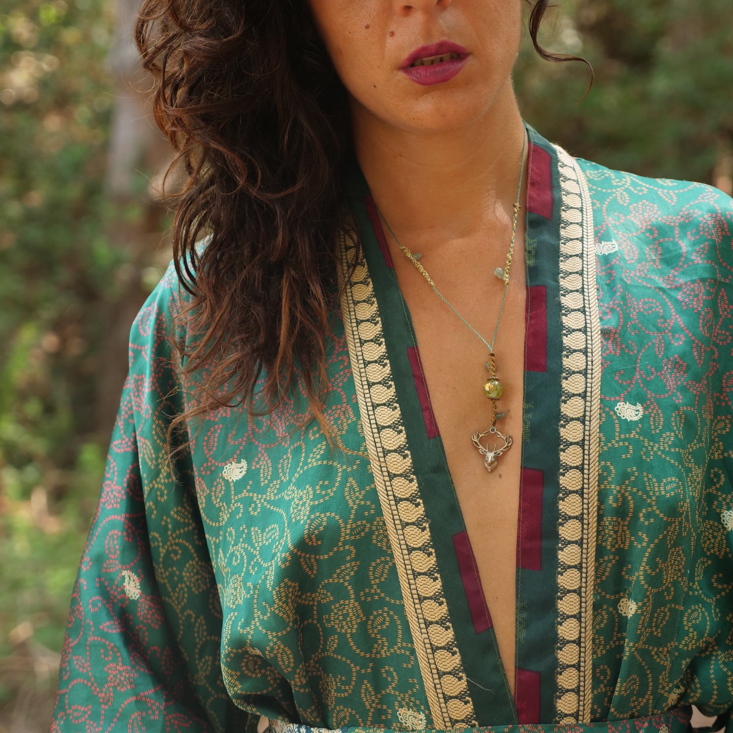 Kimono Verde Smeraldo