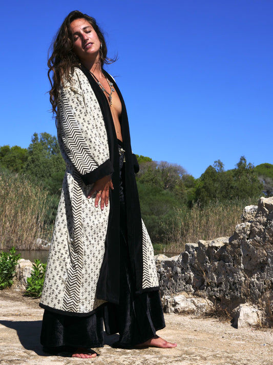 Kimono in Velluto - BlackCross