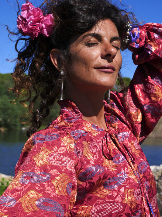 Camicia Flora Shine