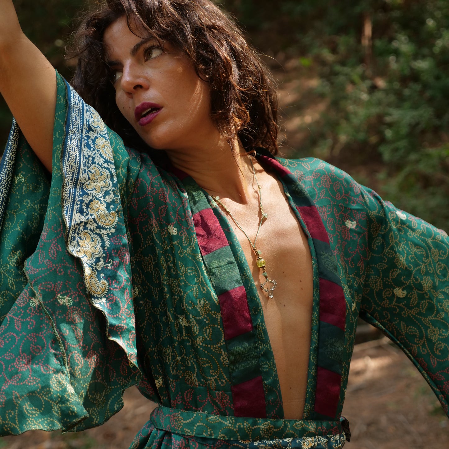 Kimono Verde Smeraldo