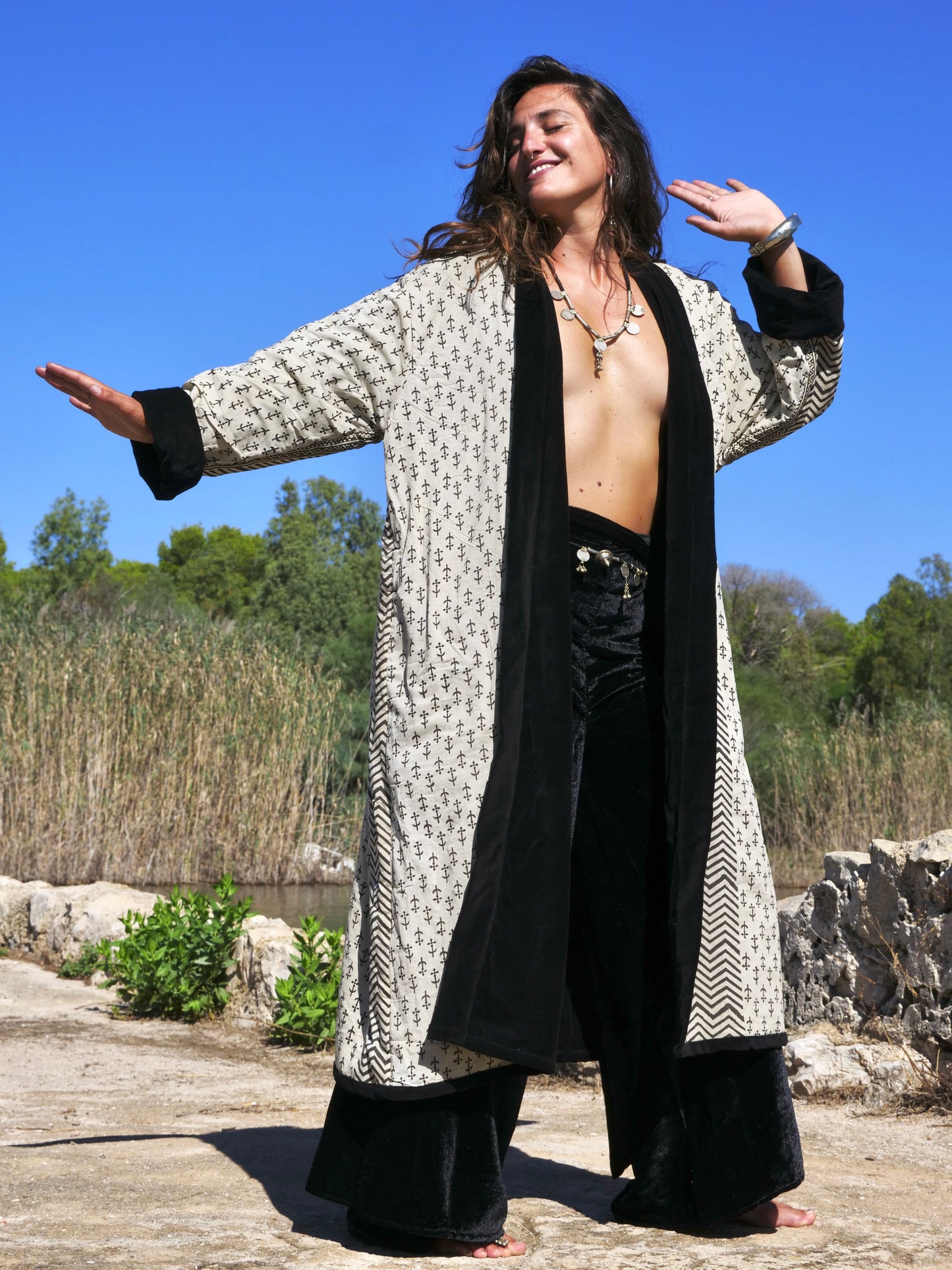 Kimono in Velluto - BlackCross
