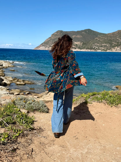Kimono in Velluto - Tropico