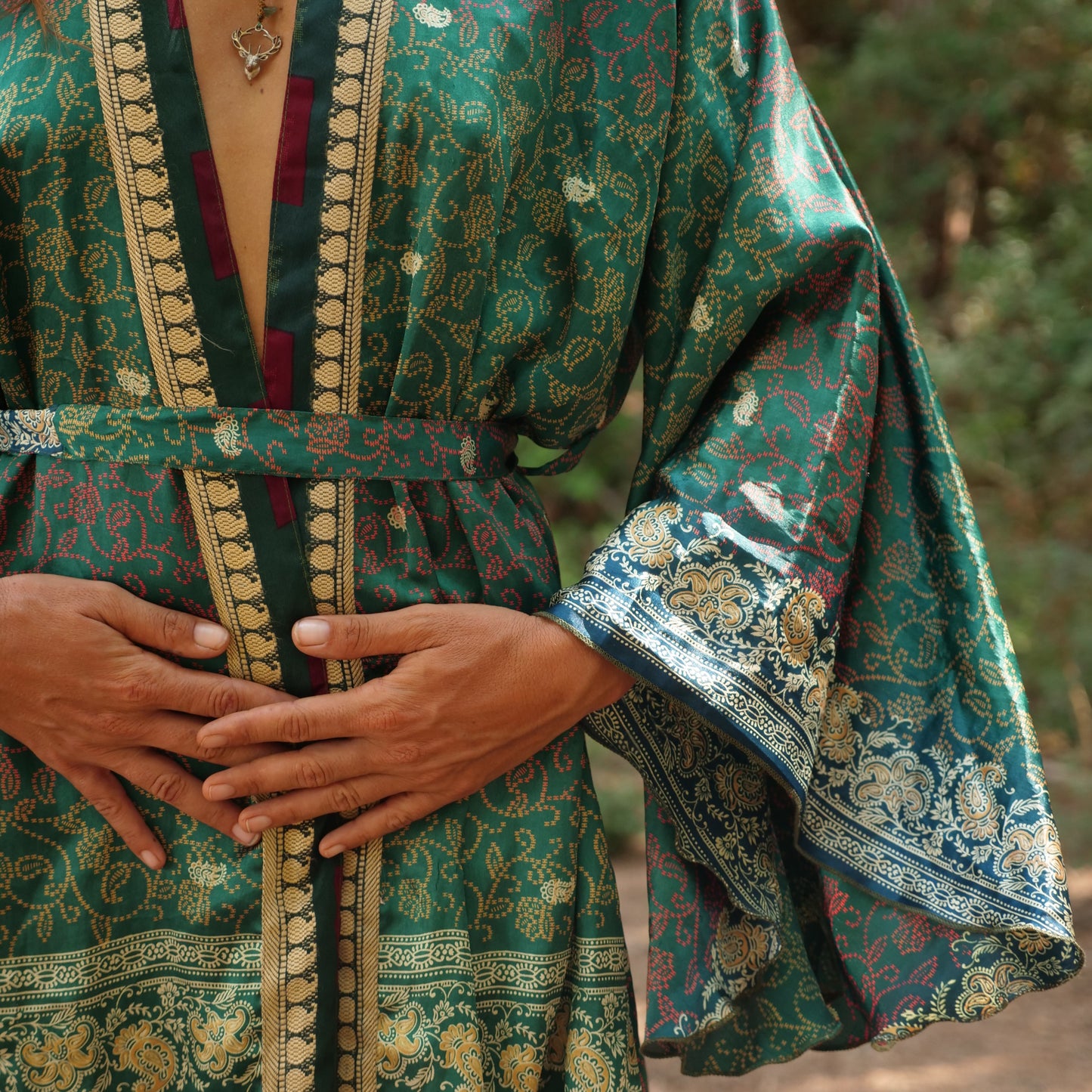 Kimono Verde Smeraldo