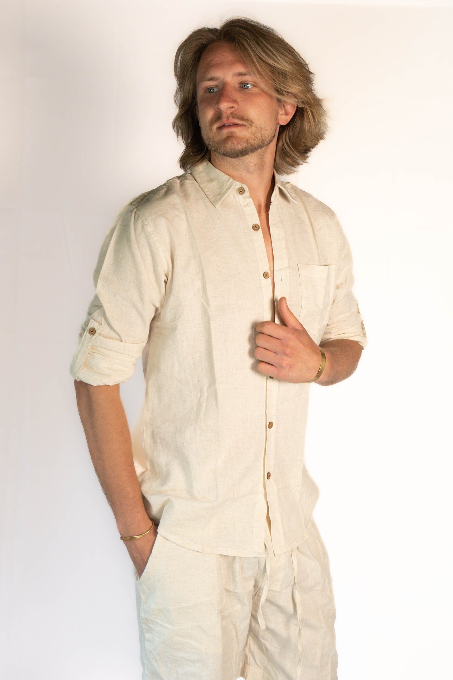 Camicia cotone flex
