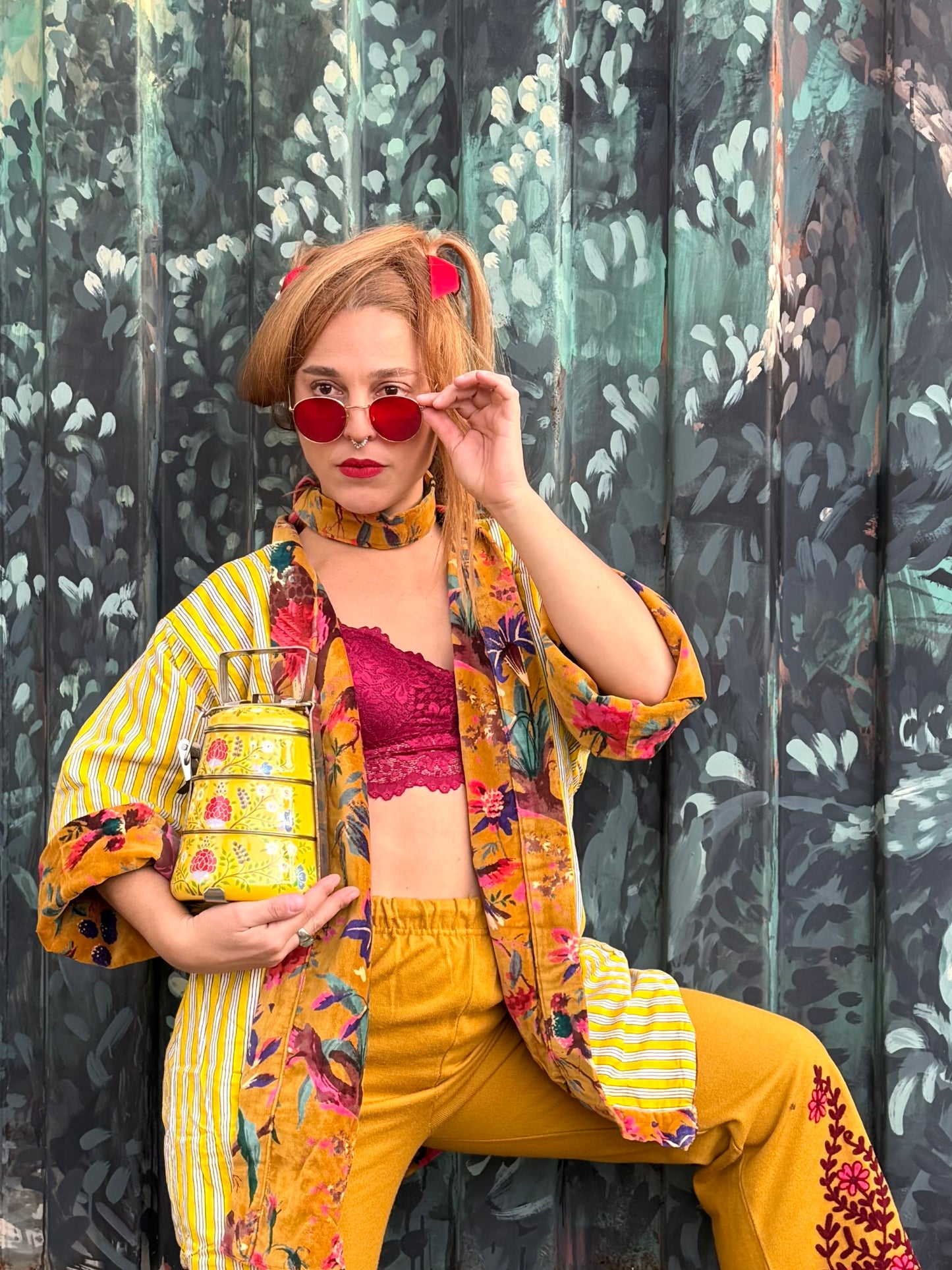 Kimono in Velluto - Tropico