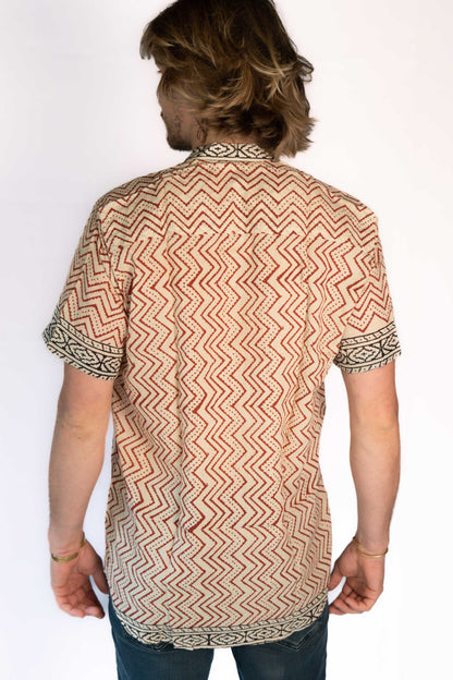 Block print cotton shirt