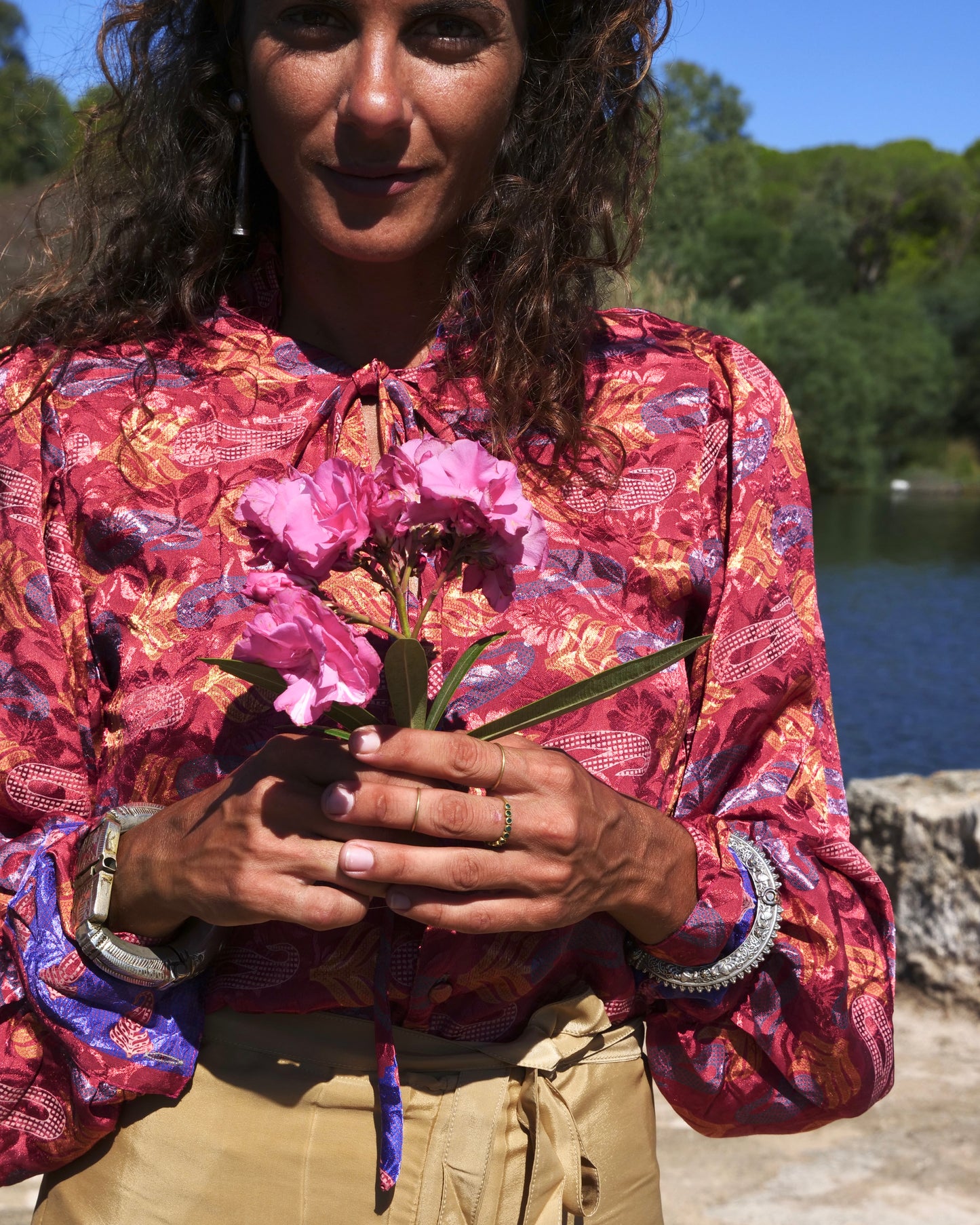 Camicia Flora Shine