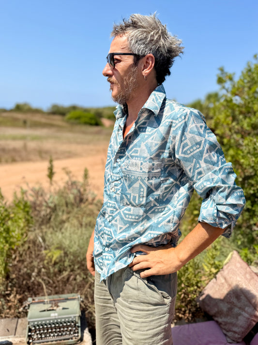 Camicia Bird - seta indiana