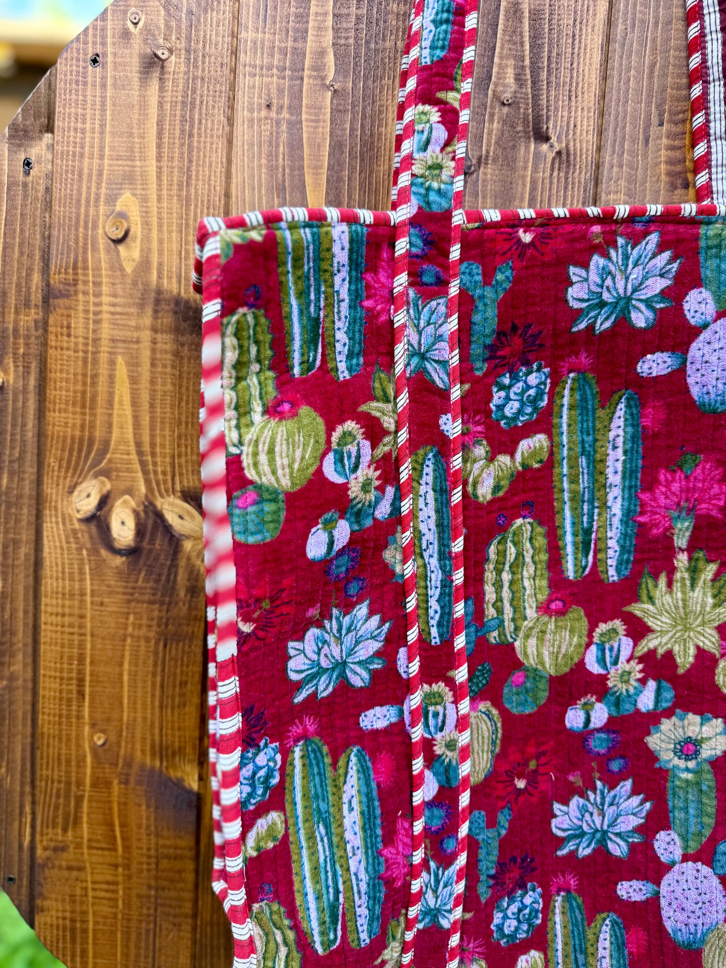 Borsa in velluto Cactus