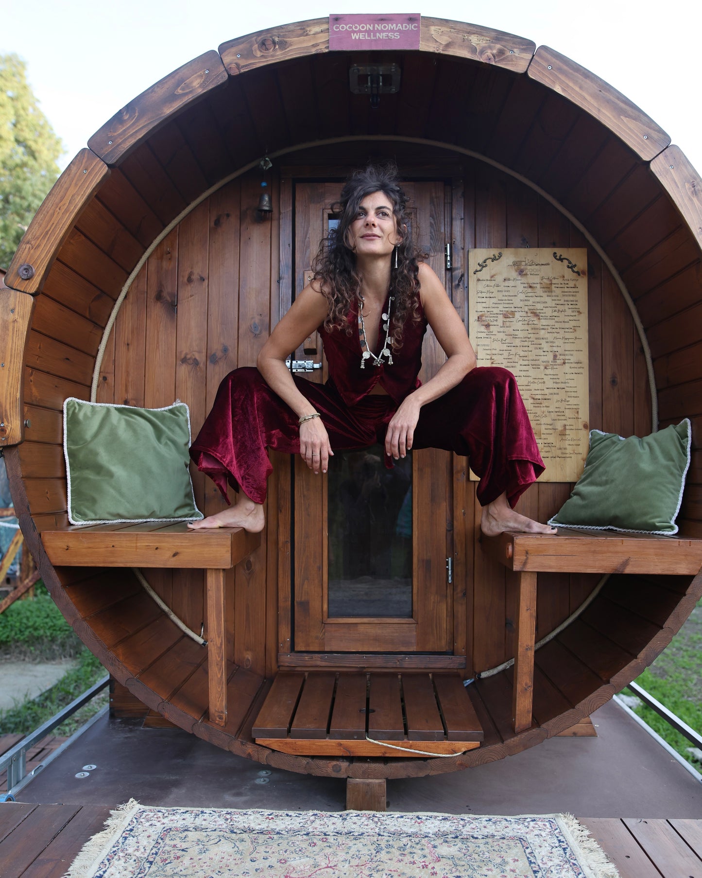 Set Pantapareo&Gilet in velluto Red Sabah