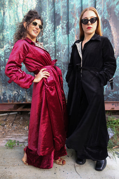 Trench in Velluto - Red Sabah