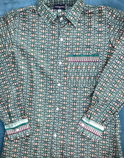 Camicia Geometrica - seta indiana M