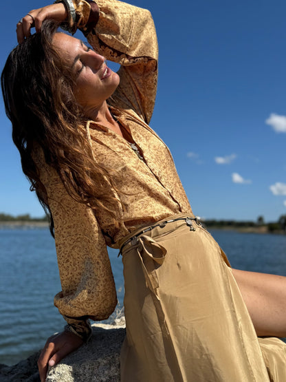 Camicia Flora Gold
