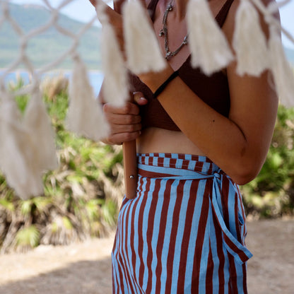 Gonna pareo Chocolate stripes