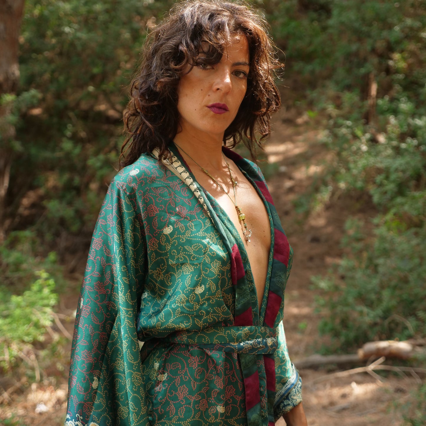 Kimono Verde Smeraldo