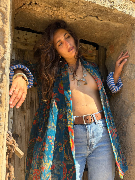 Kimono in Velluto - Tropico